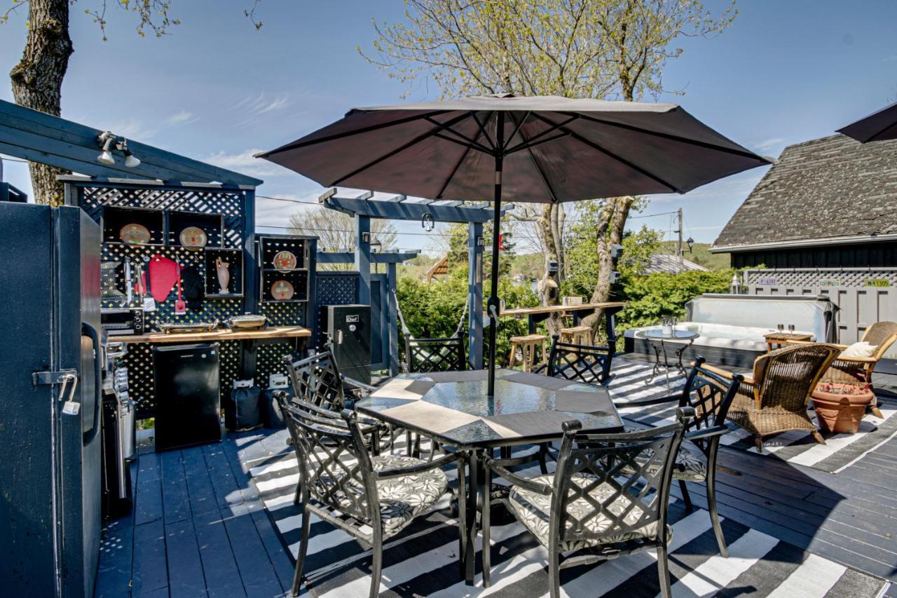 Le Petit Manoir Spa Et Vue Sur Riviere St Maurice Grandes Piles Bagian luar foto